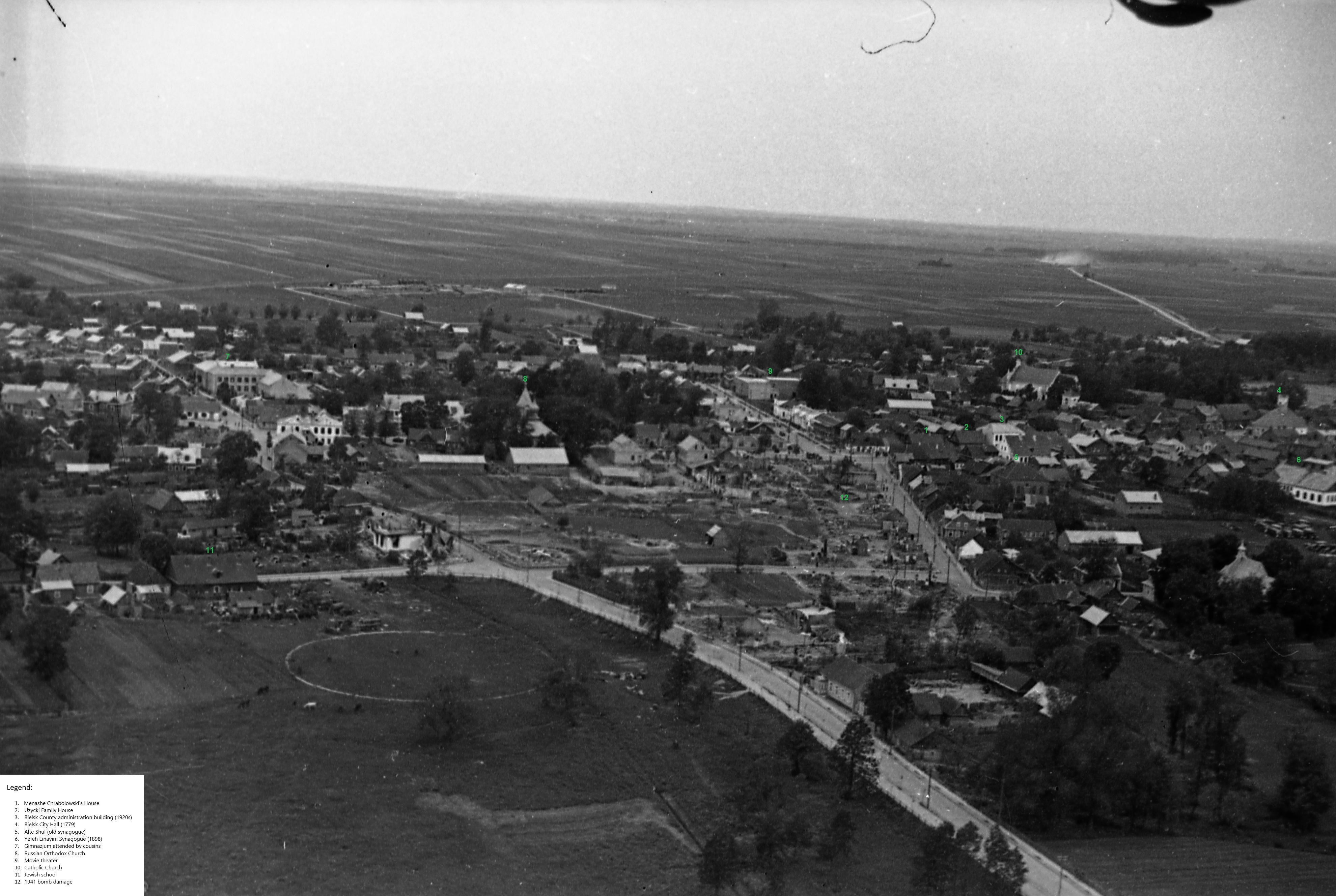 Bielsk Podlaski, Poland aerial photo, 1941